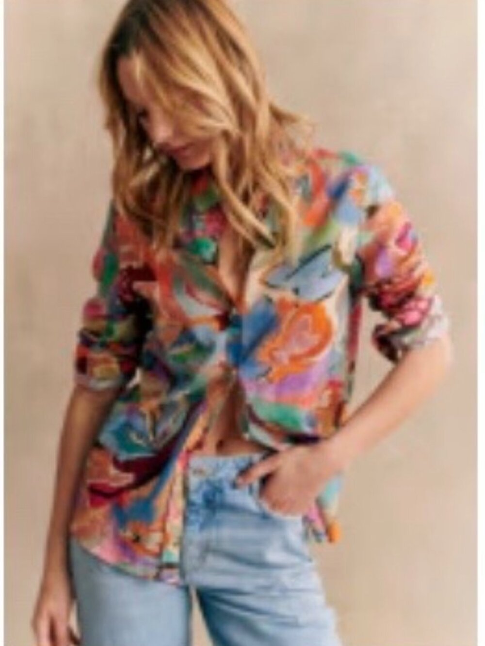 Sezane Pierro Shirt Multicoloured - Size 6
